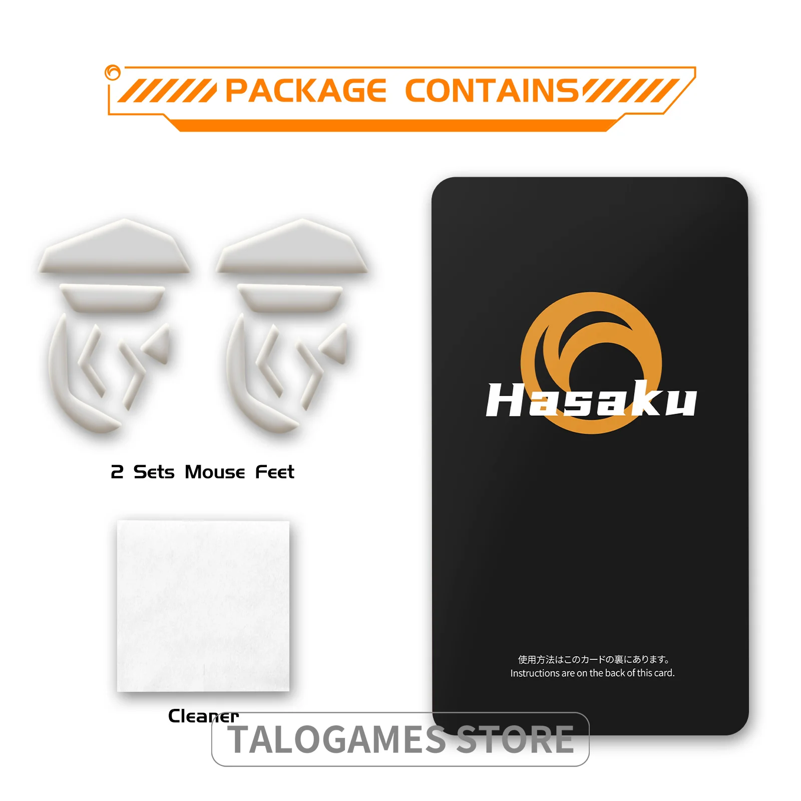 2 Sets HASAKU Rounded Curved Edges Gaming Mouse Feet Mouse Skates Compatible With Logitech G502 Wired Mouse Feet Pad Replacement