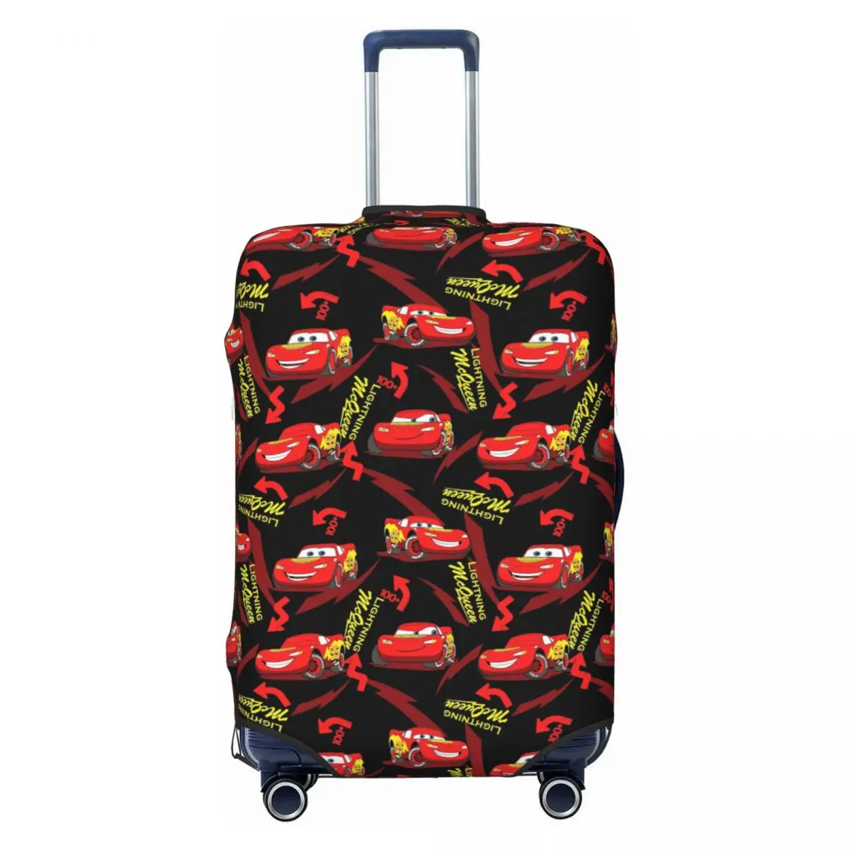 

Custom Lightning McQueen Car Race Travel Luggage Cover Washable Suitcase Cover Protector Fit 18-32 Inch