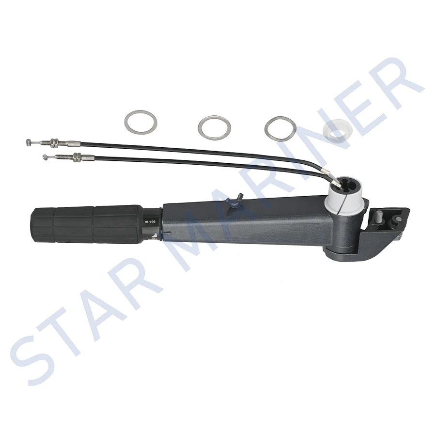 6B4-42111-00-4D Throttle Handle Steering Assy With Cab For Yamaha Outboard Motor 2T 9.9HP 15HP 6B3 6B4-W0084-00 Aftermarket Part