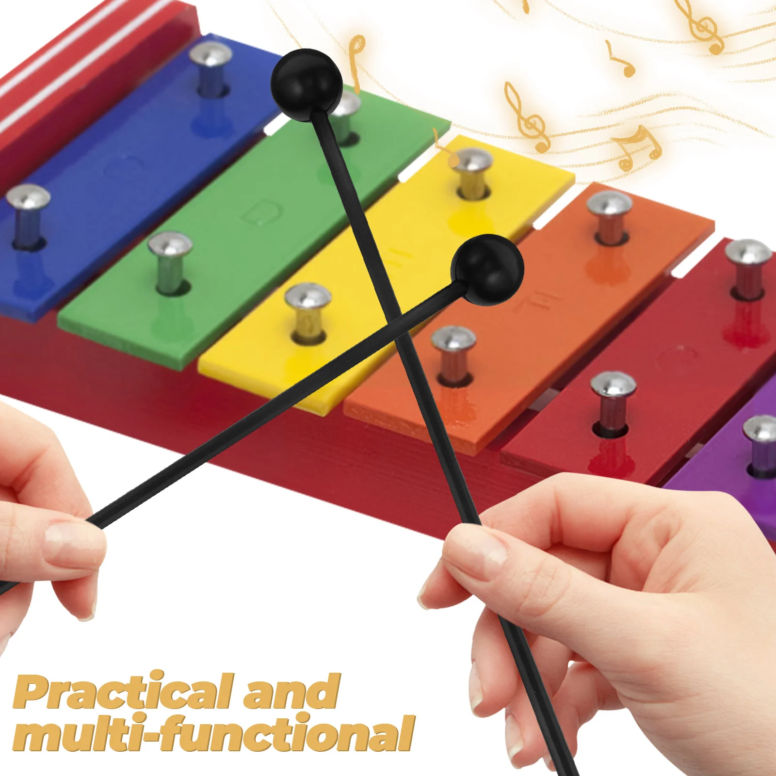 

4pcs Plastic Drumsticks Durable Practice Stick For Snare Jazz Drum Portable Percussion Tool Stage Performance Accessory Music