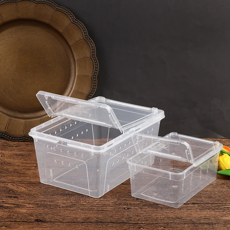 1PCS Reptile Tank Insect Spiders Tortoise Lizard Acrylic Transparent Breeding Box Vivarium Lid Reptile Pet Product