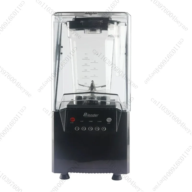 Commercial Smoothie Blender Ice Crushing Machine for Cold Juice Making Smoothies Machine with Soundproof Cover Kitchenware