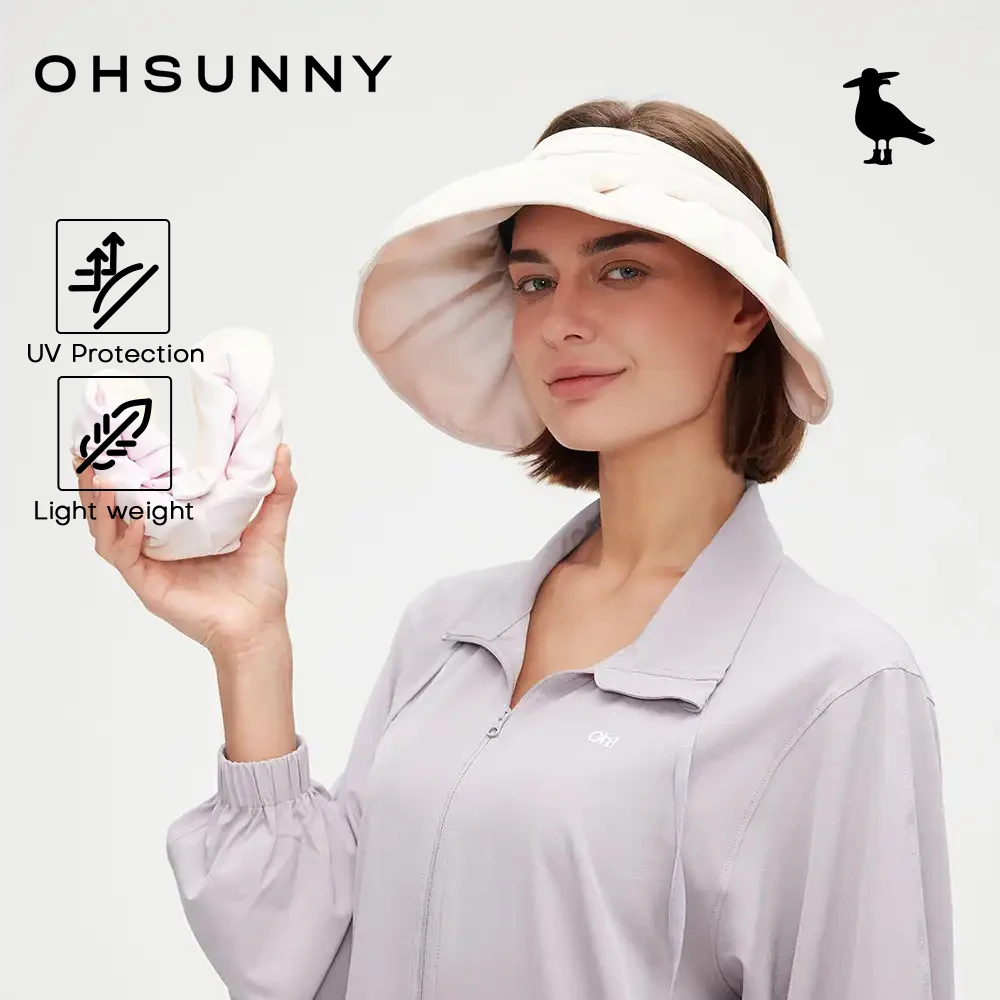 

OhSunny Foldable Visor Hat UPF 2000+ UV Protection & Compact Hairband Design 2026 New Lightweght Portable Sunhats