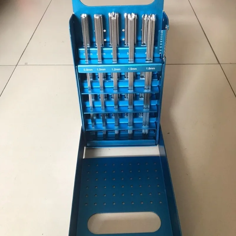 Lab Kirschner Needle Storage Box, High Pressure and High Temperature Sterilization. Aluminum Storage Box 260*155*55mm s