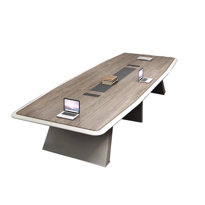 

Conference table Long table Simple modern table and chair combination 6/8/12/20 people Large paint office training