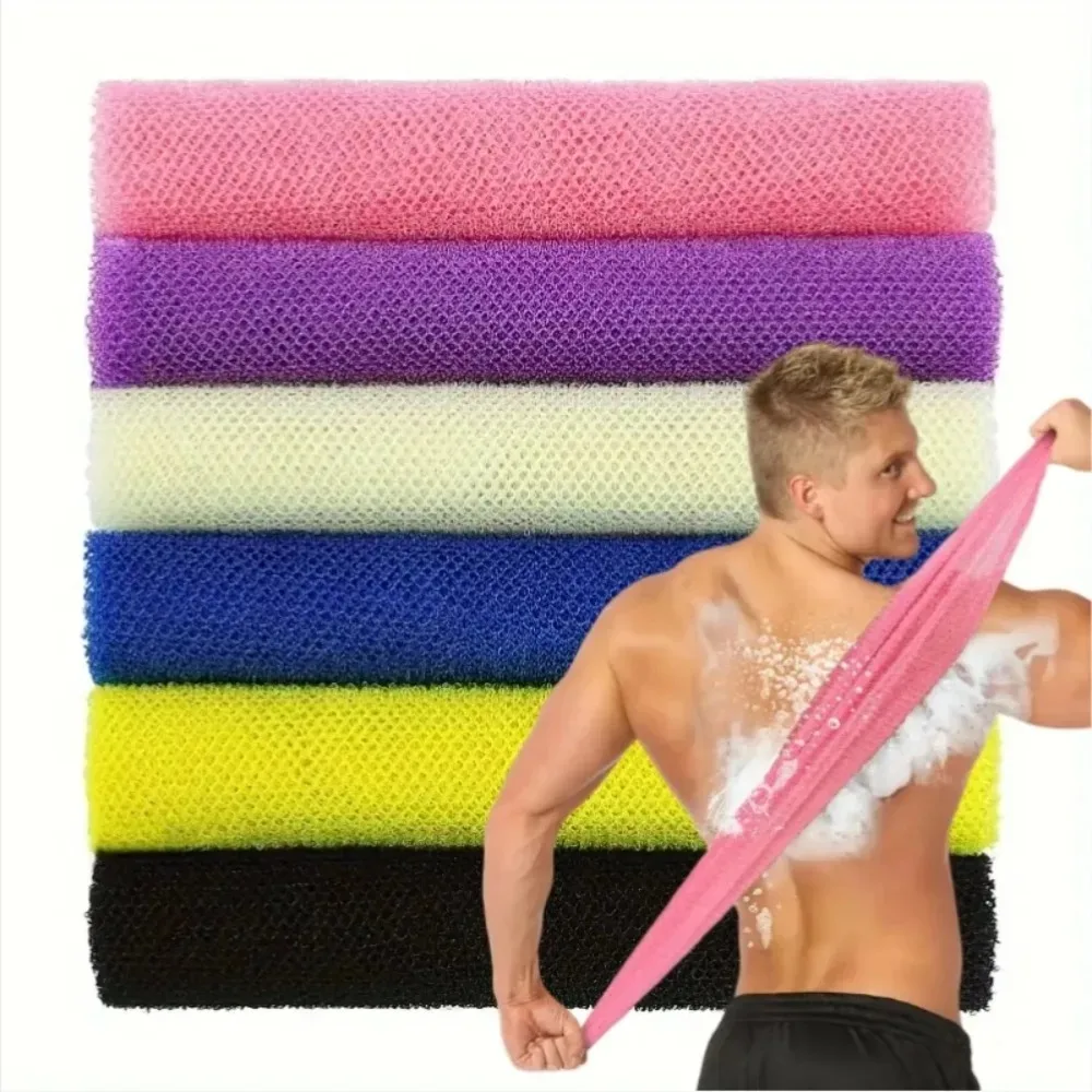 1pcs African Net Bath Sponge Exfoliating Washcloth Double Side Loofah Towel Back Shower Scrubber for Getting Smoothing Skin view 5