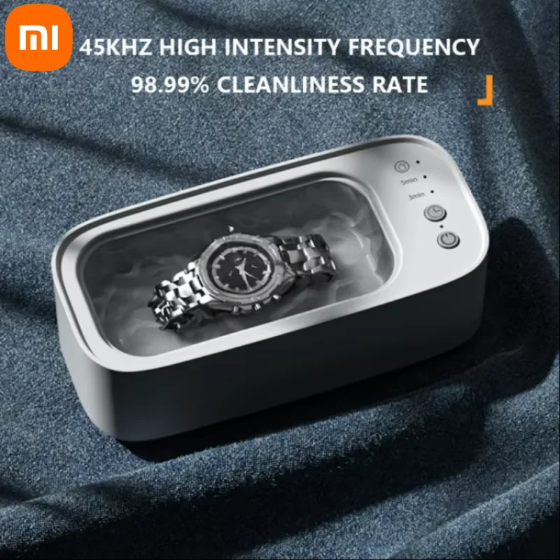 Xiaomi ultradźwiękowe czyszczenie okularów 45 khz ultradźwiękowa maszyna do czyszczenia biżuterii wysokiej częstotliwości ultradźwiękowe czyszczenie rozrządu dla biżuterii