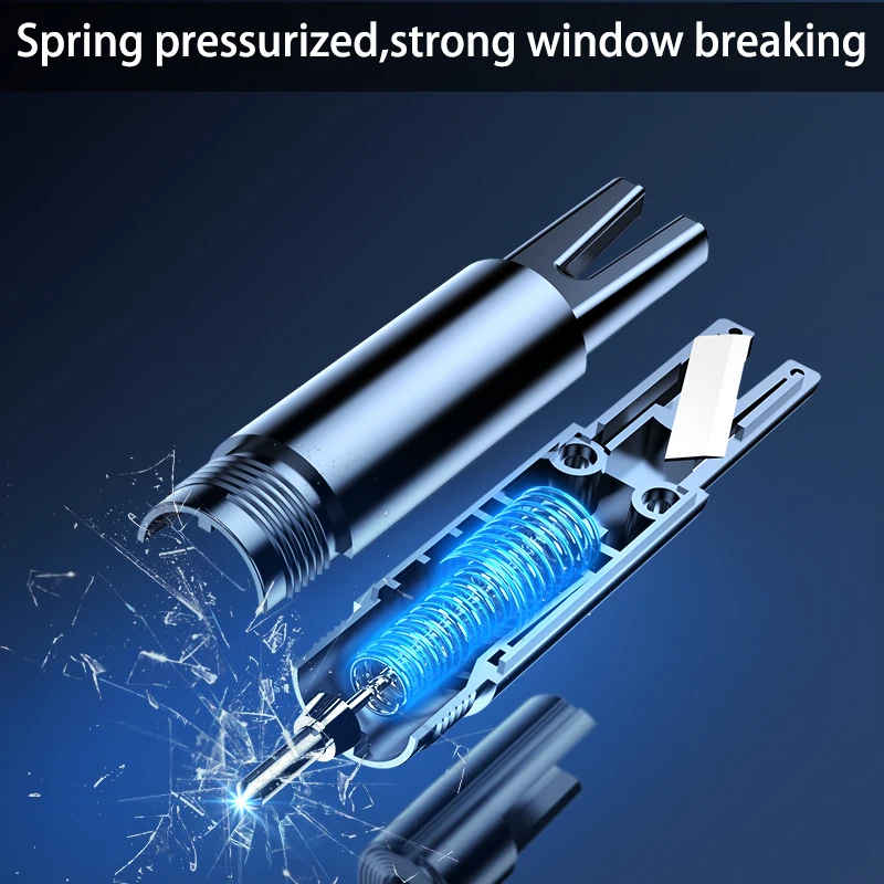 Auto Safety Rescue Hammer Car Window Breaker with Seat Belt Cutter  Rescue Tool Compact Portable Car Safety Equipment