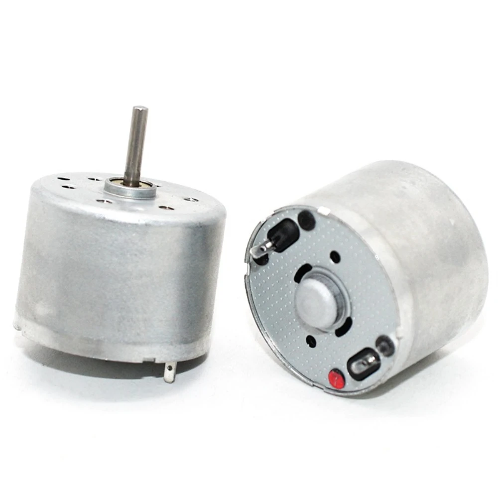 1PC DC 3V 6V 9V Micro 24mm Diameter Round Spindle Electric Motor 2mm Diameter Shaft