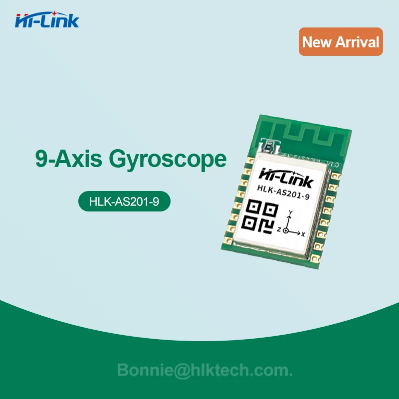 Hi-Link 9-Axis Attitude Sensor Gyroscope Module AS201-9 with Accelerometer Magnetic Field Attitude & Angle