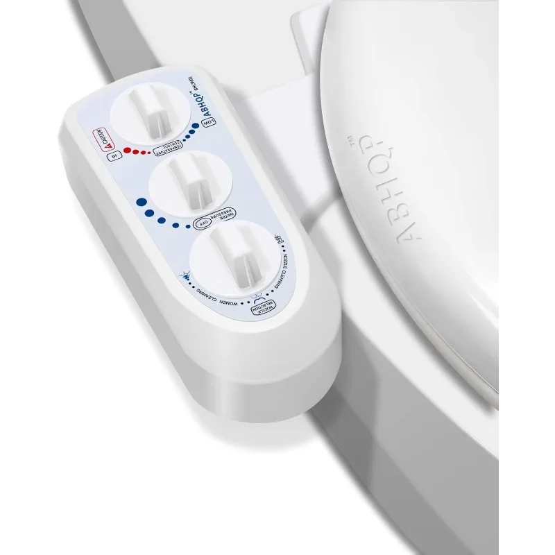 

Self Cleaning Hot and Cold Water Bidet - Dual Nozzle (Male & Female) - Non-Electric Mechanical Bidet Toilet Attachment