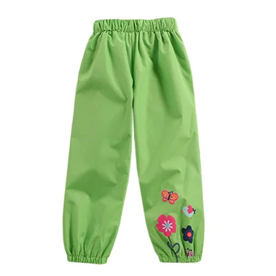 Kinder-Regenmantel, Regenhose, wasserdicht, für Kinder, Regenhose mit Blumenmuster, wasserdichte, atmungsaktive Hose für Mädchen und Jungen – Detail 5