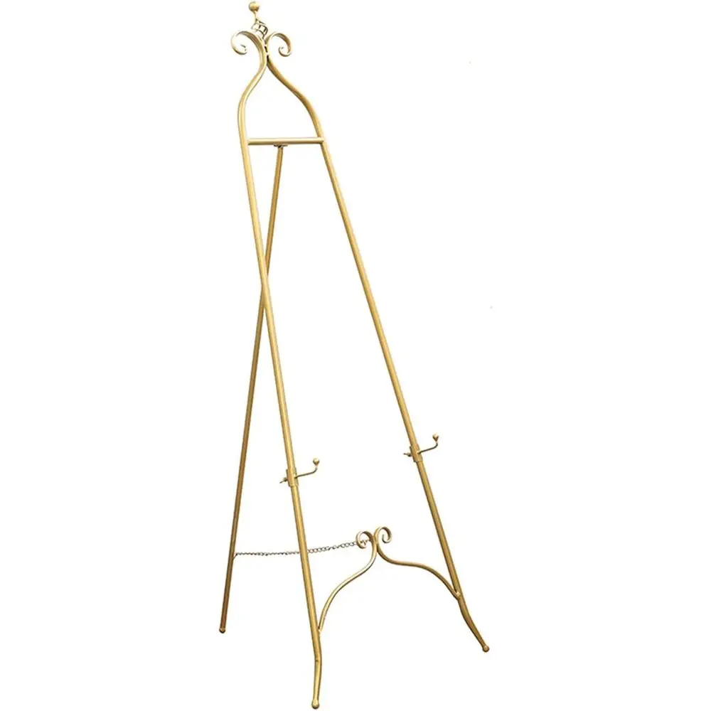 

Позолоченный портативный художественный мольберт для взрослых, художников и свадебных дисплеев, высота 150 см, подходит для вывесок и меню