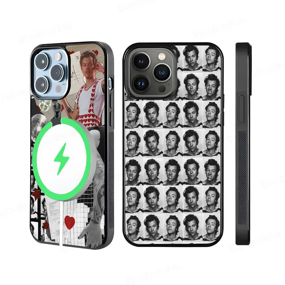 Heiße H-Harrys Musikstile für MagSafe Magnetische Kabellose Handyhülle für iPhone 11 12 13 14 15 16 17 Pro Max Plus Cover