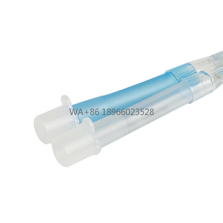 tube-endotracheal-medical-a-double-lumiere-en-pvc-jetable-avec-embout-buccal-du-fabricant