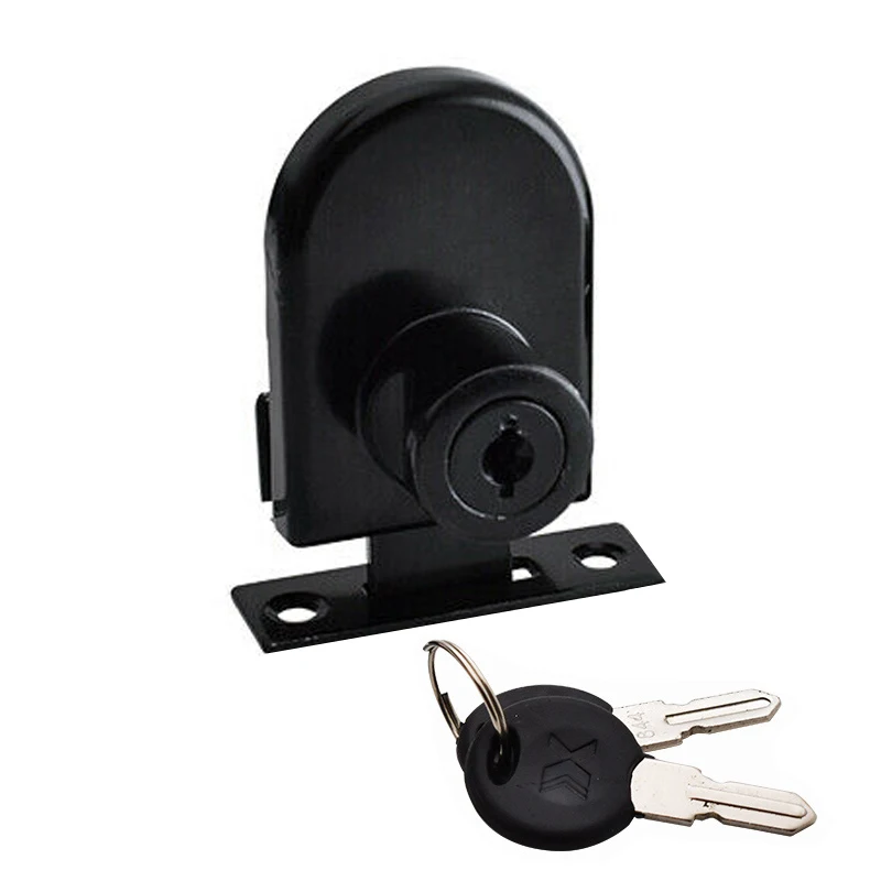 Brand New 8PCS Zinc Alloy Glass Cabinet Locks Shopping Mall Counter Showcase Glass Cabinet Door Locks+2 Keys for 5-8mm Glass