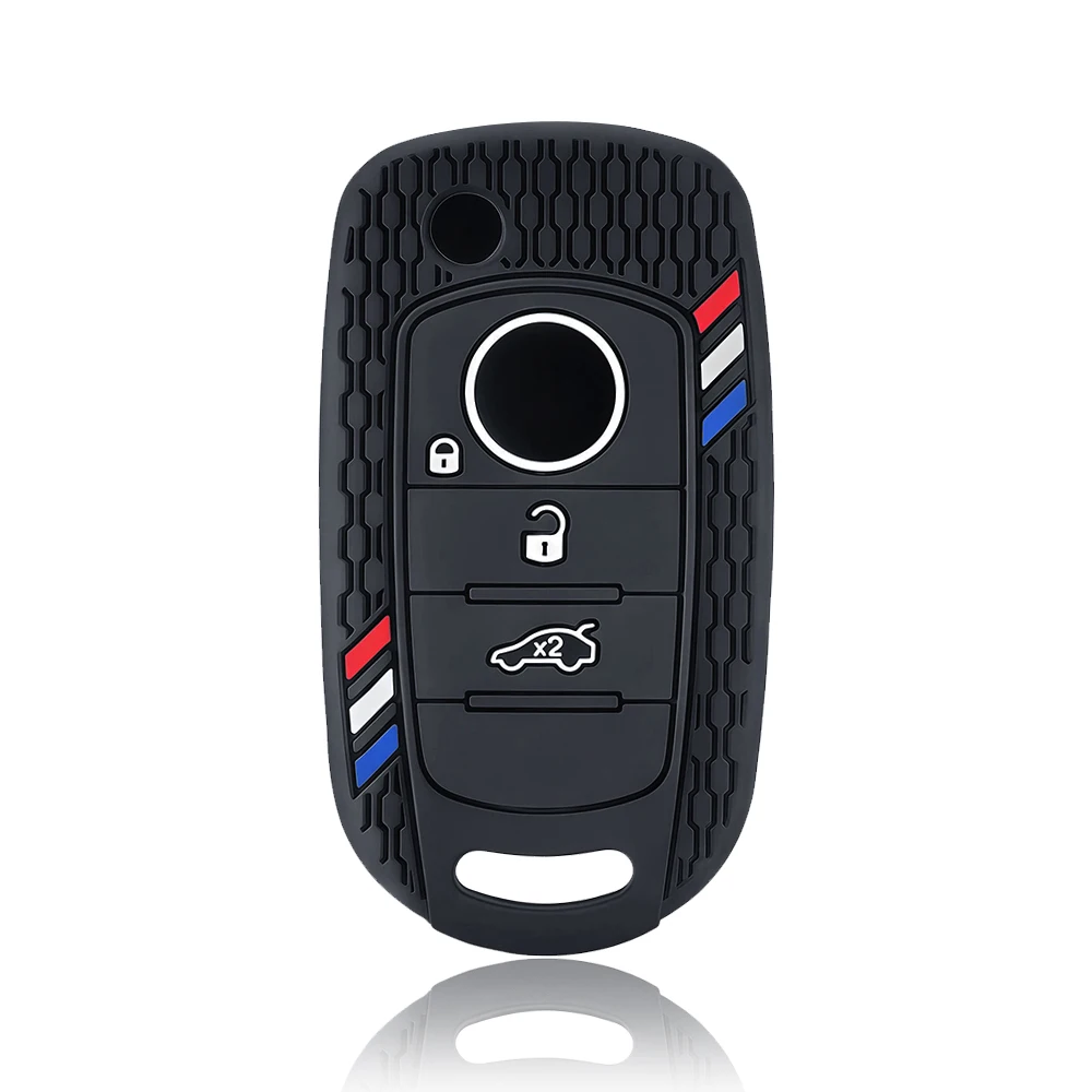 Car Silicone Flip Key Case Cover Protector Shell for FIAT Tipo Toro Nuovo Freedom 500X Doblo Argo Grazie Keyless Fob Accessories