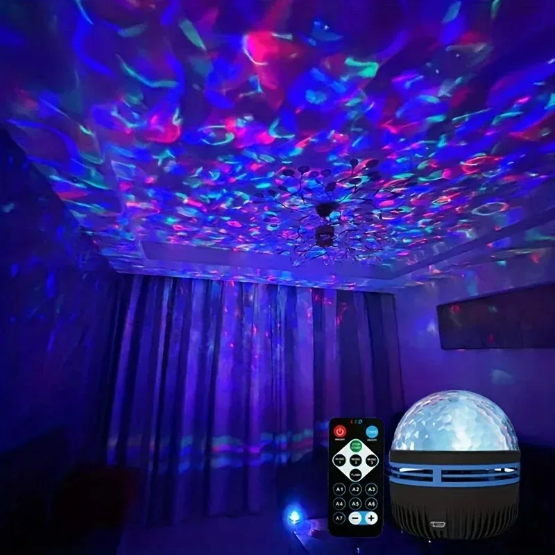 Northern Lights Starry Sky Projector LED Night Light with Remote Control USB A Variety of Styles for Home Bedroom Party Decor