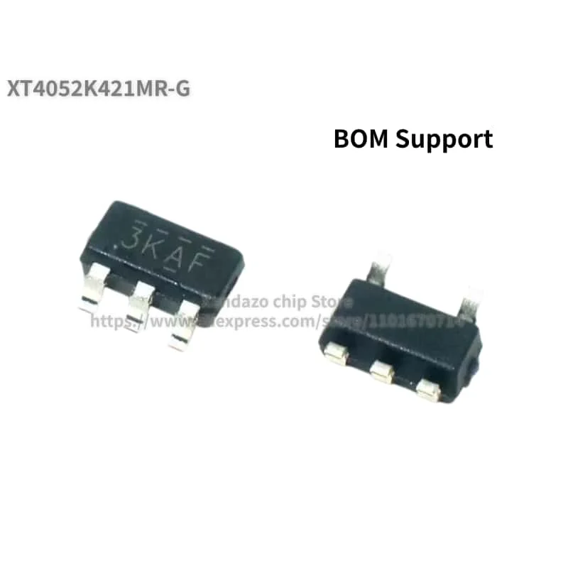 10pcs/lot XT4052K421MR-G XT4052K421MR XT4052K421 Silk screen printing 3KA* SOT23-5 package 500mA