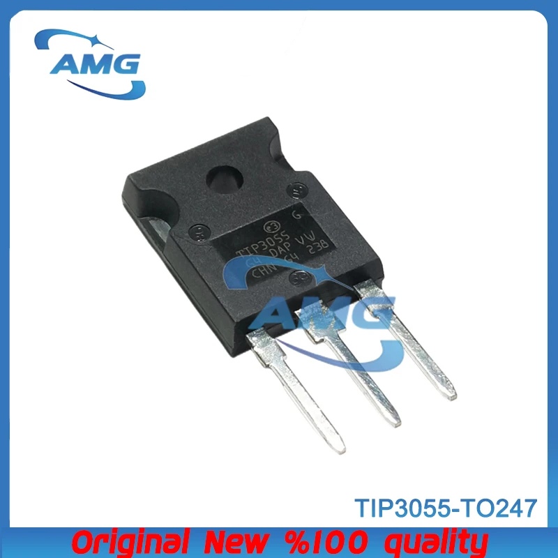 10PCS TIP3055 package TO247 is a high-power Darlington transistor