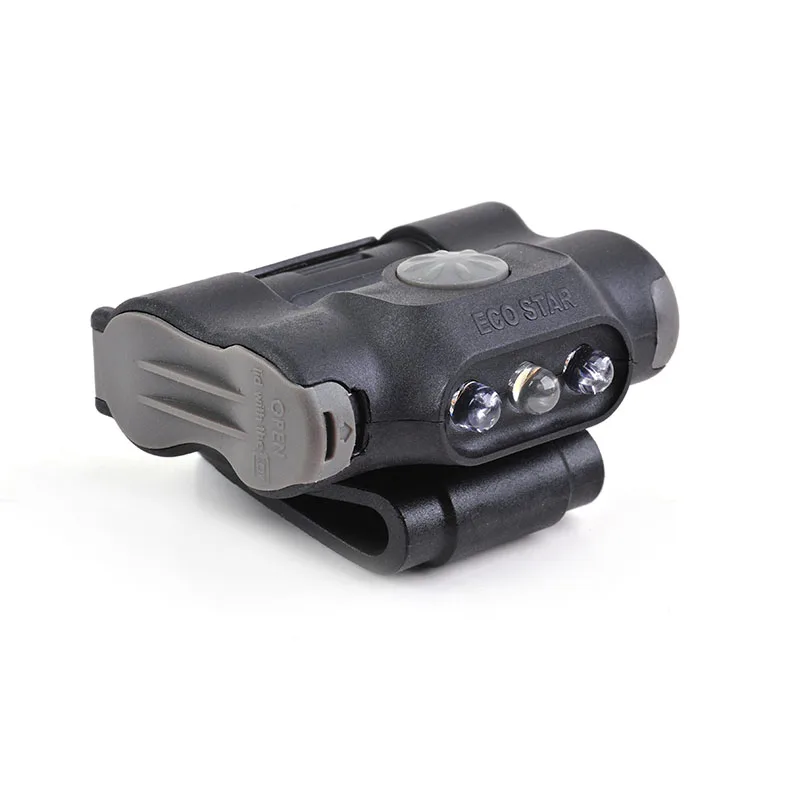 Nextorch UL12 Tri-LED Sources Clip-Light/Signal-Light/Flashlight, White/Blue/Red Lights. Clip Fits for Strap,Backpack,Cap,Etc