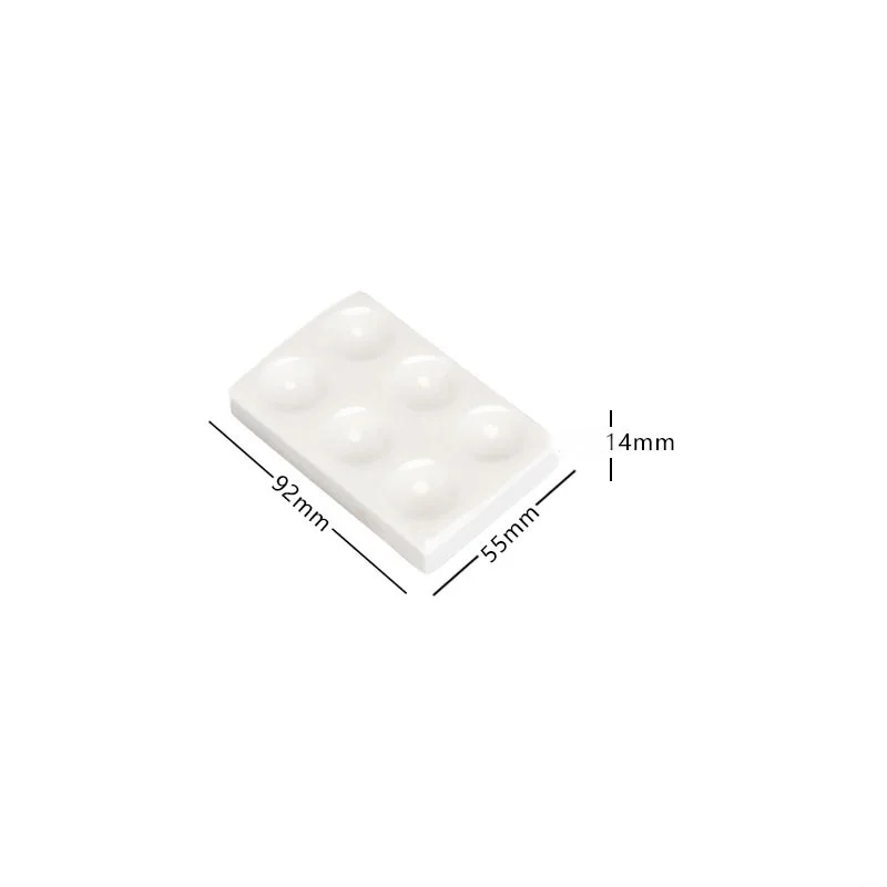 Ceramic Reaction Board 6 Holes Drip 1pcs Sedimentation Plate for Lab Experiments white 2/6/12 holes JVLAB