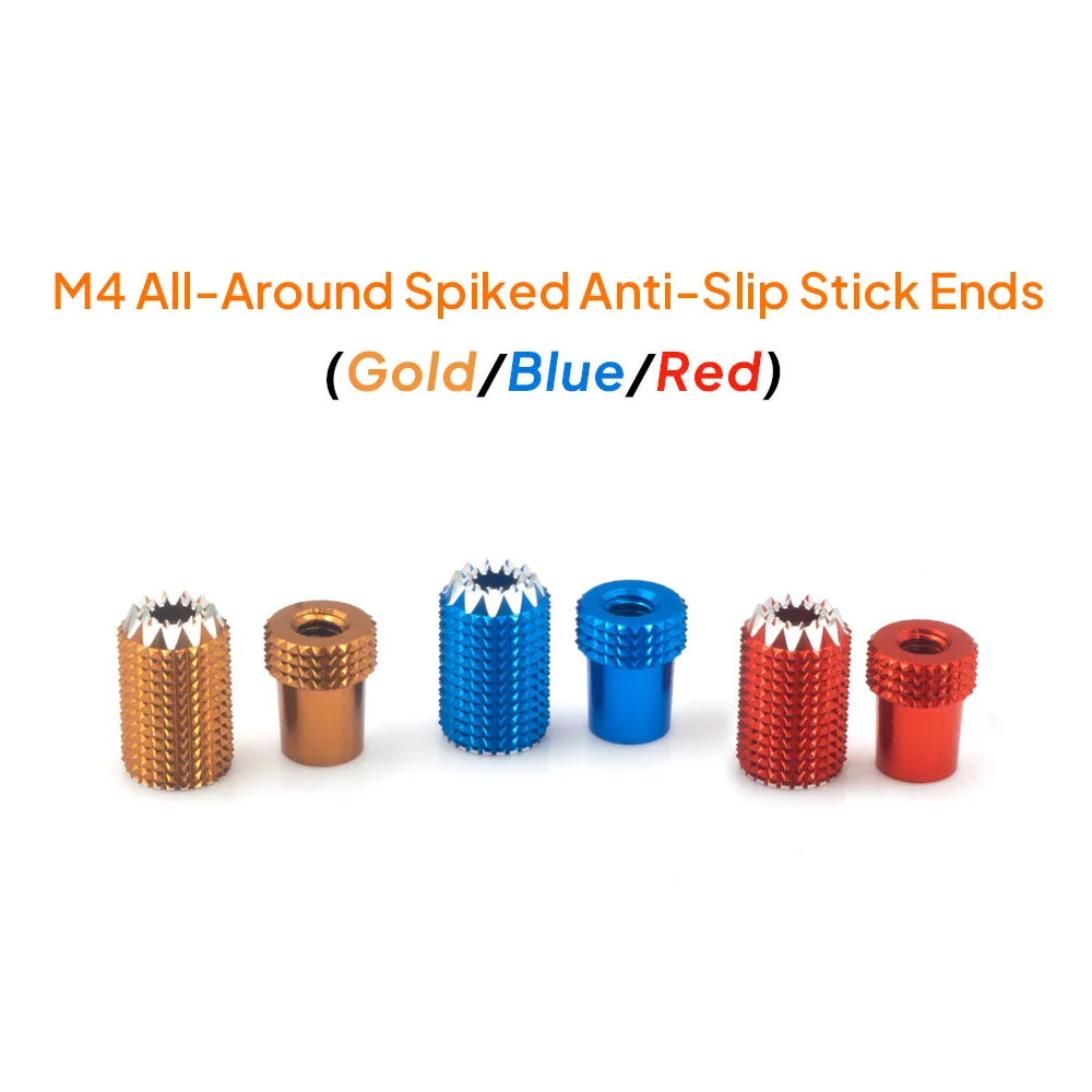 FrSky M4 All-Around Spiked Anti-Slip Stick Ends (Red/Blue/Gold) -X9DPSE/X7S/X10/X10S/X12S/X20 Series/X18 Series/X14 Series