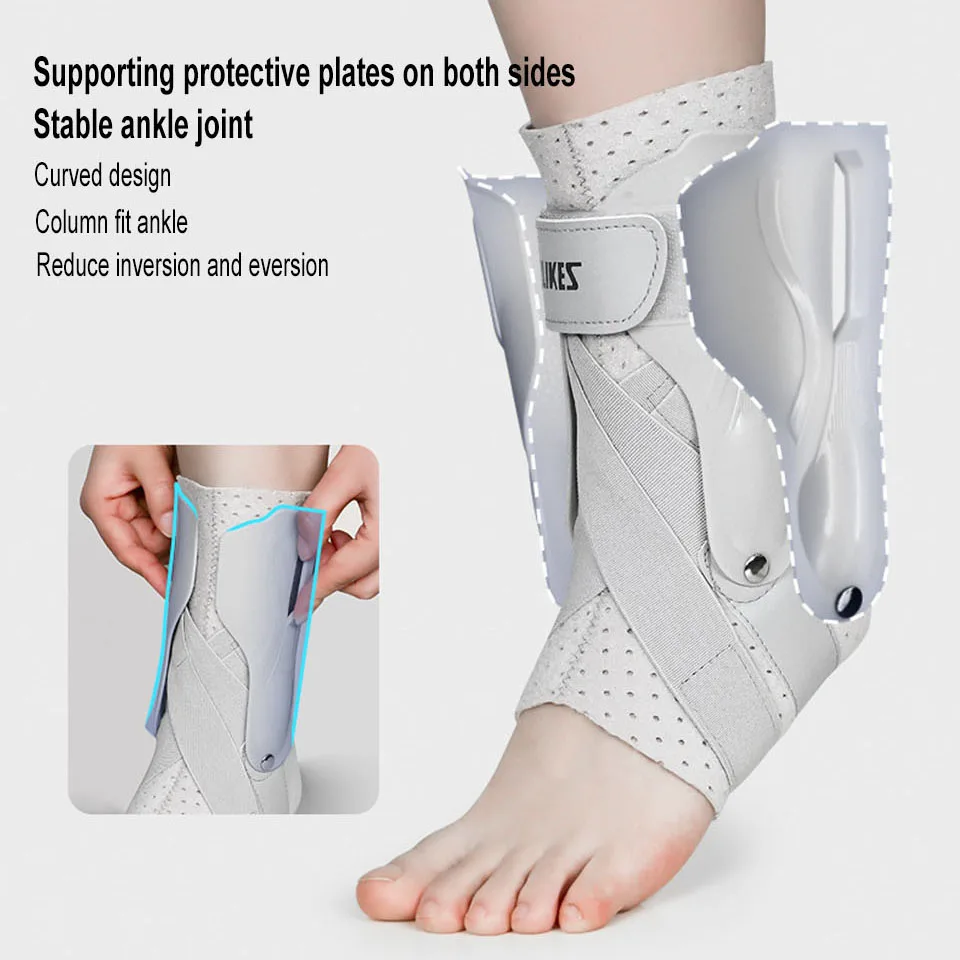 AOLIKES 1PCS Ankle Sprained Support Brace Ankle Splint Stabilizer Protect for Sprained Ankle Injury Recovery Achilles Tendonitis