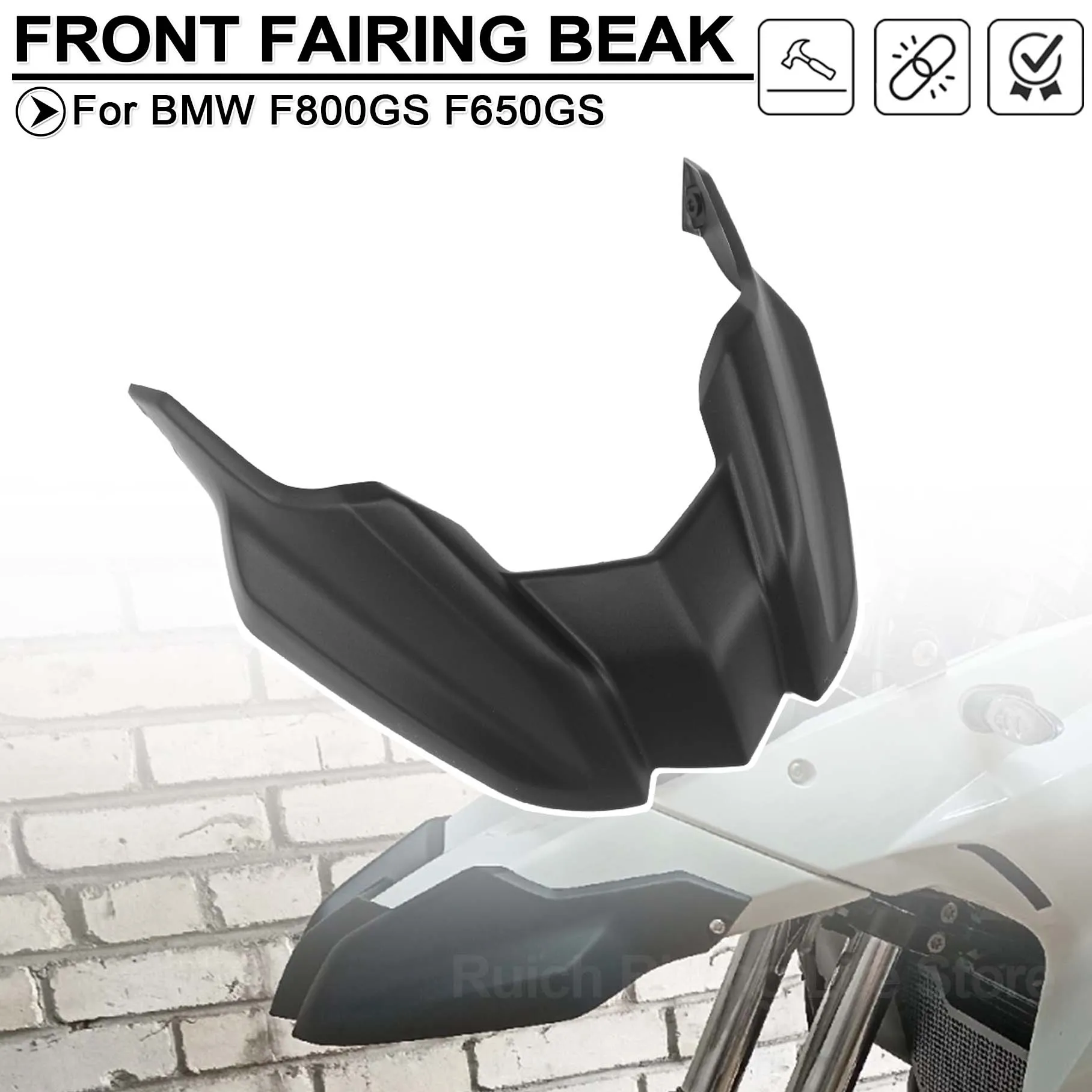 For BMW F800GS F650GS F650GS F800 600 GS Motorcycle Front Extension Fender Beak Wheel Extender Cover Fairing Cowl Accessories
