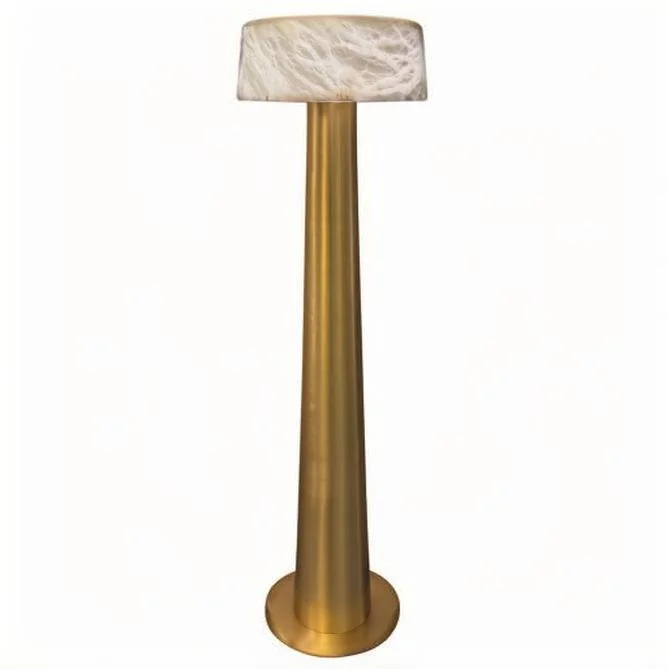 ECOJAS Nordic Modern Marble Standing LED Floor Lamp Dimmable Rechargeable for Home Decorative Living Room Bedroom Office Metal