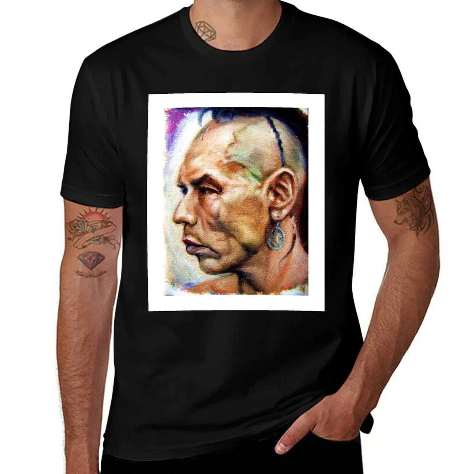 

Wes Studi as Magua In The Last Of The Mohicans T-Shirt t shirt for man man t shirts high quality luxury brand T-shirt