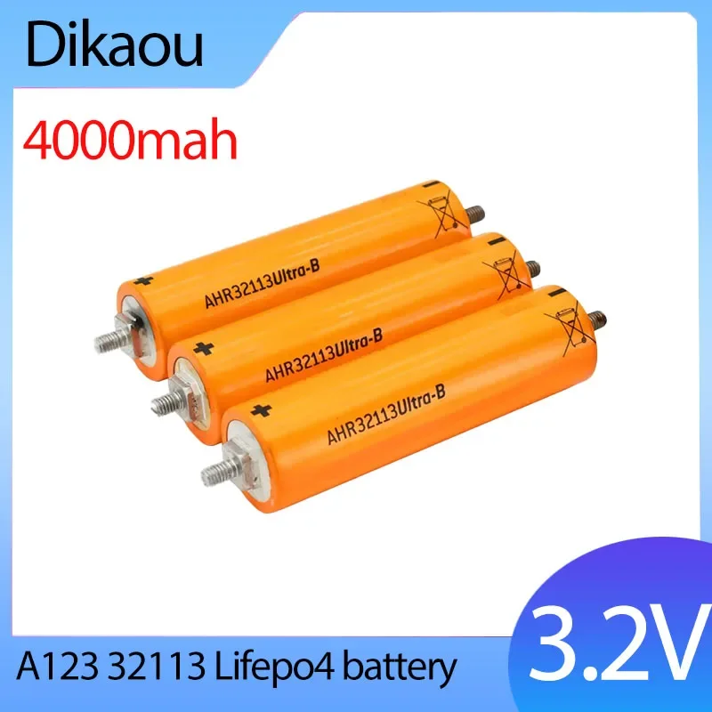 

2pcs 3.2V 4000mAh A123 32113 Lifepo4 batter lithium iron phosphate suitable for electric vehicle rechargeable batter accessories