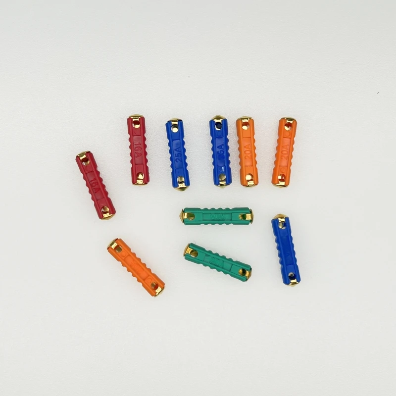 10PCS GBC European Automotive Fuse 5/8/10/16/30AMP 6mm Continental Car Blade Bakelite Auto Classic Ceramic Car Fuse