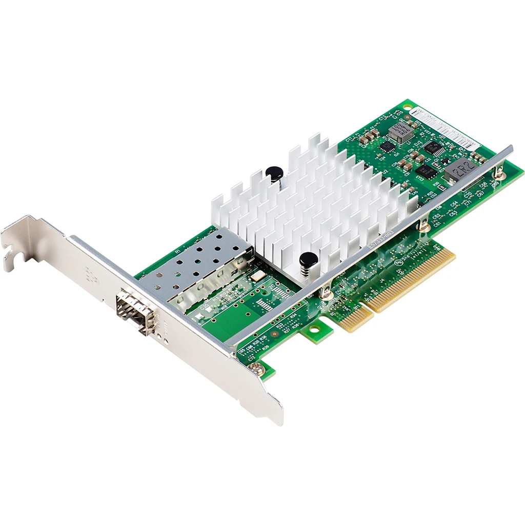 10-Gigabit-PCIe-X8-Netzwerkkarte, SFP+ Glasfaser-Serveradapter, Unterstützt Windows, Linux, VMware für Rechenzentren und Unternehmensserver – Detail 2