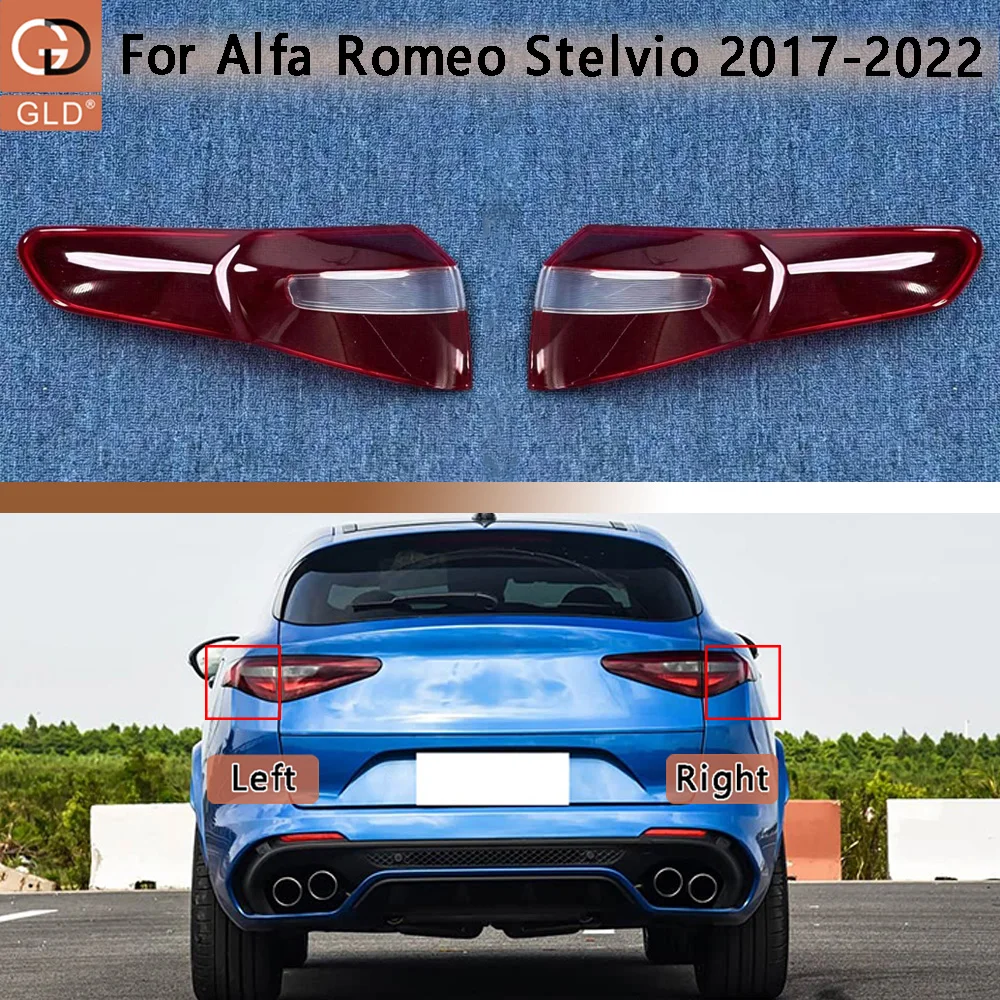 Rear Taillight Shell Tail Lamp Cover For Alfa 2017-2022 Romeo Stelvio Turn Signal Stop Light Mask Replace The Original Lampshade
