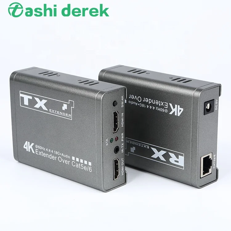 4K HD Extender Over Cat6 Support 4K 60Hz And IR Transmission