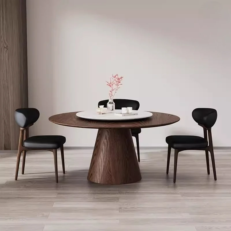 Mid-Century Modern Dining Chairs Furniture Anti-scratch Leather Upholstery Weight-Bearing Design Luxury Kitchen/Office Seating view 3