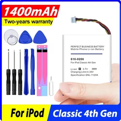 Top Battery New 1400mAh 616-0206 For Ipod Classic 4th Gen / Photo U2 A1059 20 40GB In Stock