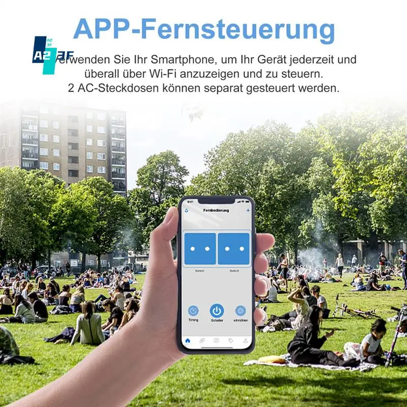 

A23F-EU WIFI умная уличная розетка водонепроницаемая IP44 для домашнего комплекта розетка с дистанционным управлением для Alexa EU PLUG