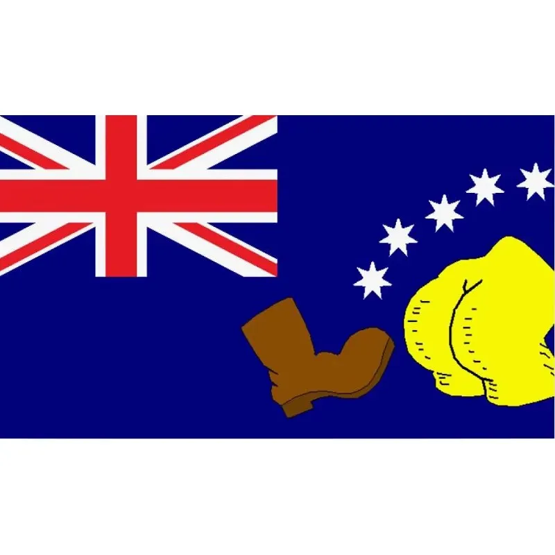 Alternative of Australia Flag WITH BOOTS DECORATION ART Gift PARTY HISTORY Banner