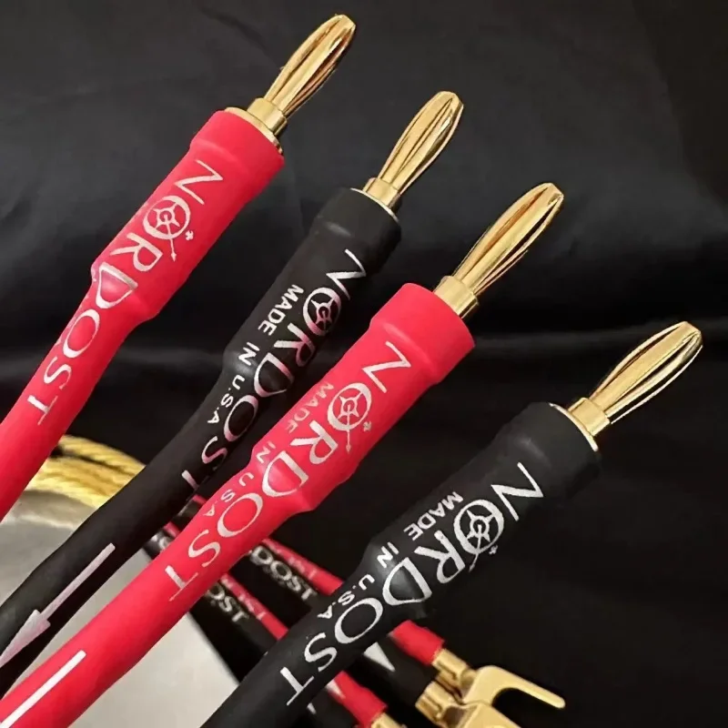 

HiFi luidsprekerversterker Audiofiele draad met vergulde audiokabel Weiduka 2 Gold OFC Sterling zilveren luidsprekerkabel