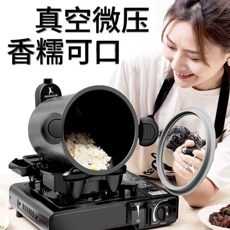 Fully Automatic Intelligent Stir-Fry Machine for Home Use, Multi-Functional Stir-Fry Pan, Oil-Free Stir-Frying