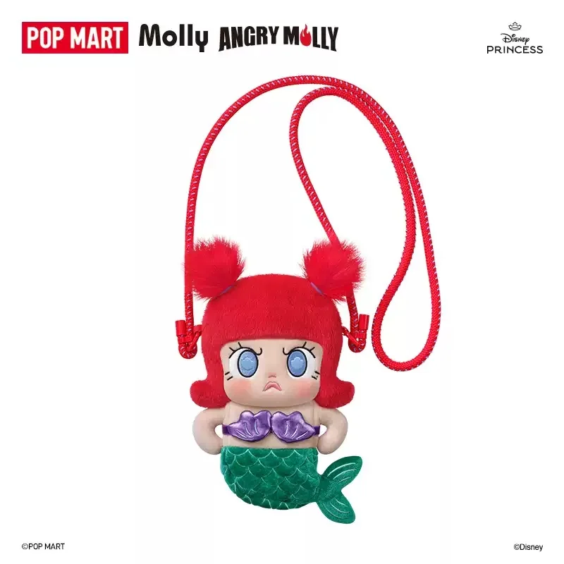 POP MART Angry Molly [PLAY] Disney Princess Series Phone Crossbody Bag Genuine Blind Box Mystery Box Guess Bag Toys Doll
