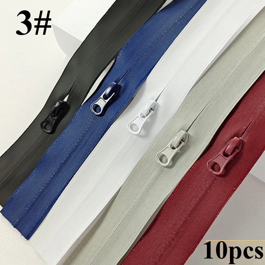 10 pcs3 #15cm-25cm pu impermeabile colore cerniera nylon colore inverso pullover tasca cerniera