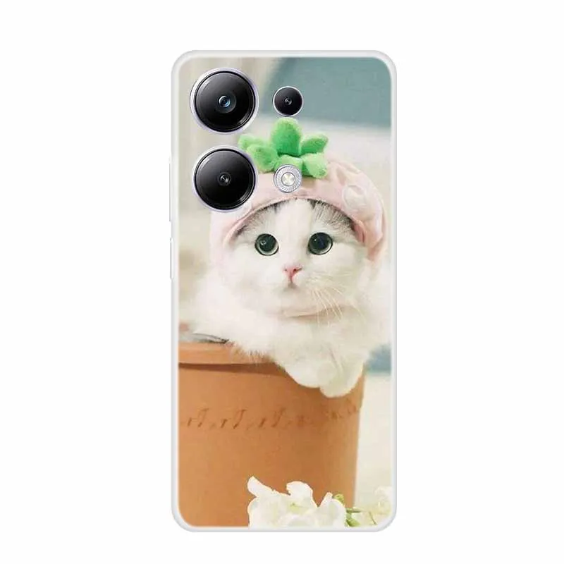 Shell For Poco M6 Pro Smart Phone Case For Xiaomi Poco M6 M 6  Pro 4G 5G TPU Cover Coque Soft Silicone Fundas Cute Back Cases