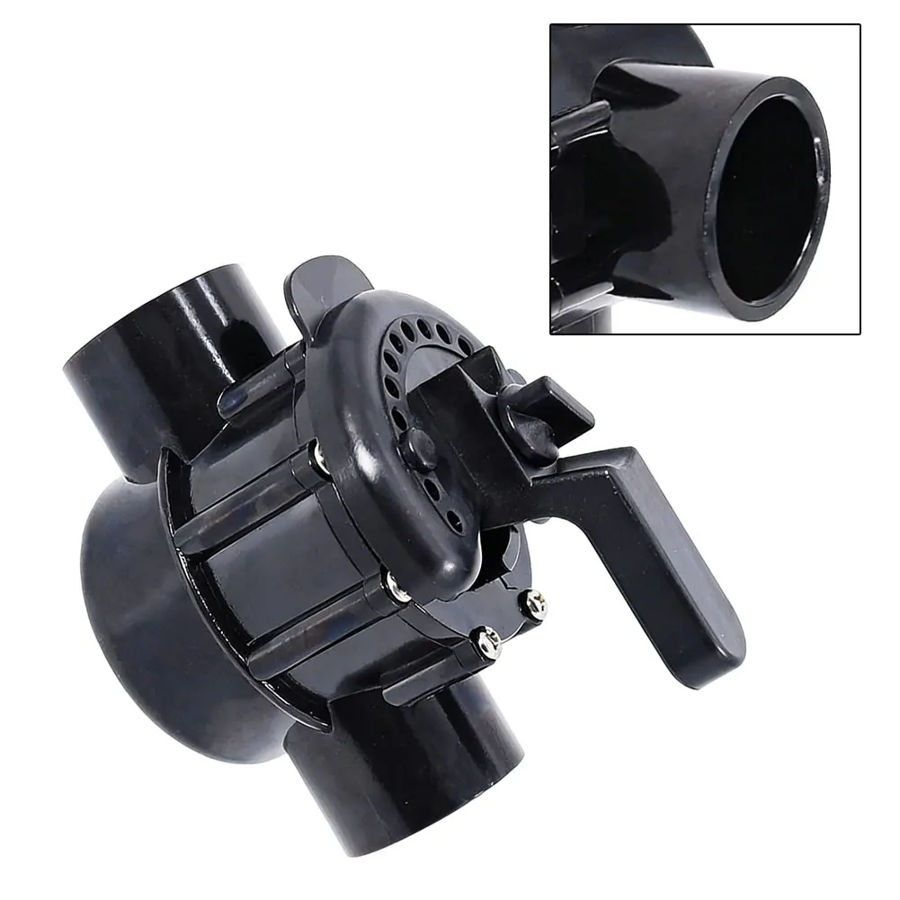 3-Way PVC Diverter Valve for Pool and Spa Water Distribution with 2 inch Spigot and 1-1/2 inch Slip Configuration