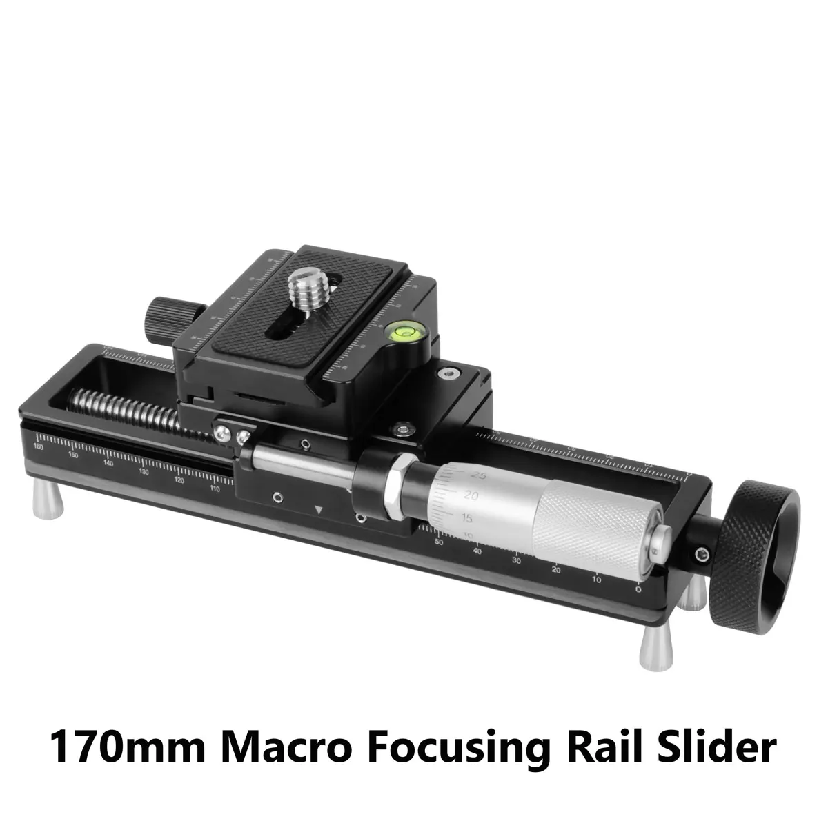 AstrHori 170mm Macro Focusing Rail Slider With 1/4 Screws Quick Release Plate Focus Stacking for Close-Up Macro Shooting