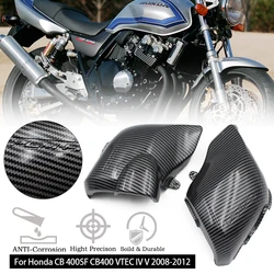 Motorcycle Air Filter Caps Covers Guards for Honda CB400 VTEC IV V Side Cover Black Carbon Fiber