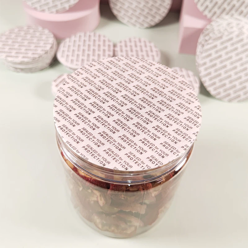 100Pcs Pressure Sensitive PS Foam Cap Seals Liners Safety Tamper Resistant Seals For Cosmetic Bottle Canning Jars Container Caps