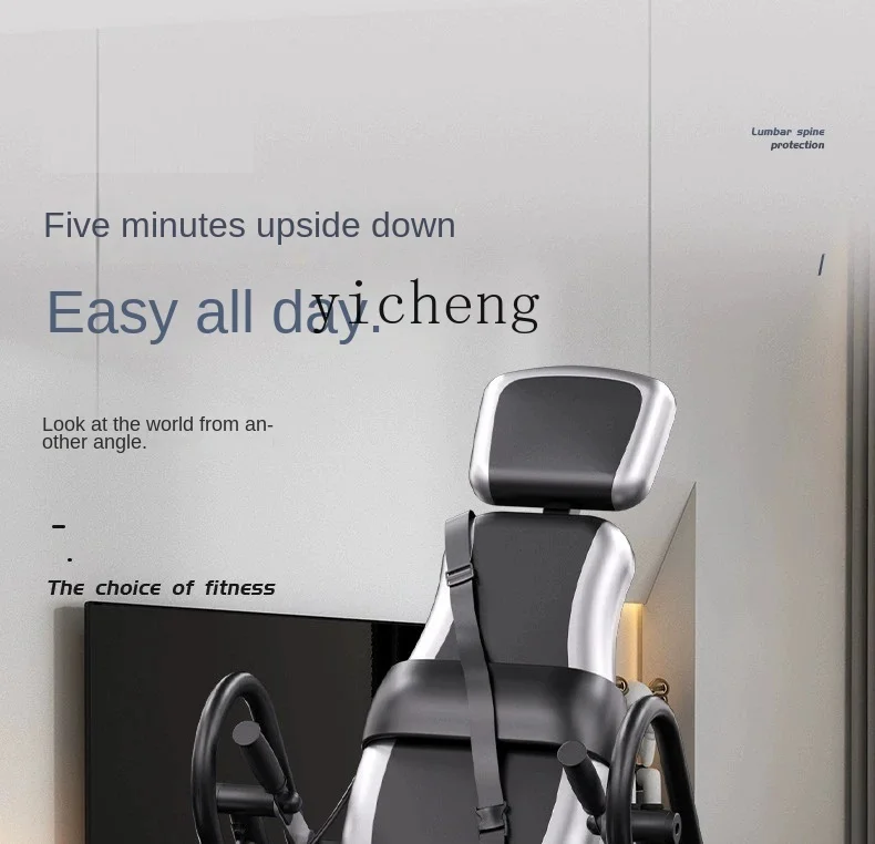 ZF Inversion Table Home Fitness Equipment Upside down Traction Inverted Stretching Lumbar Chair Upside down Device